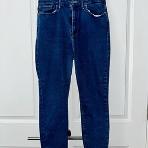 Good American Dark Blue Denim Jeans